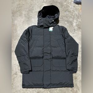 NWT Lacoste Down Parka Jacket Hood Long Insulated Mens Black $395